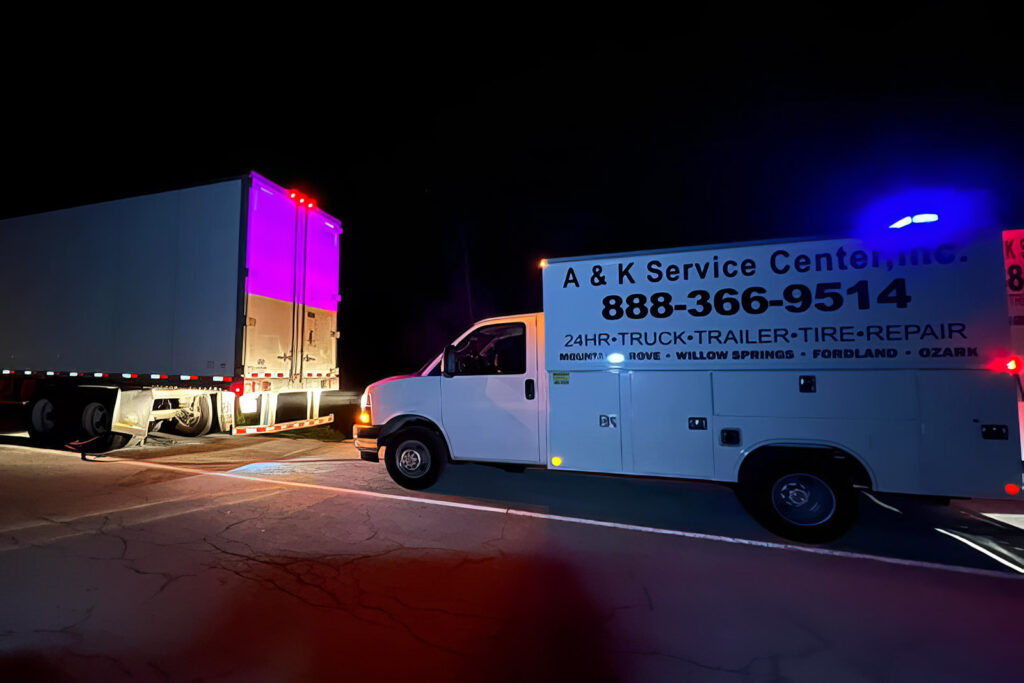 24 Hour Seymour, MO Truck, Trailer & Tire Repair A & K